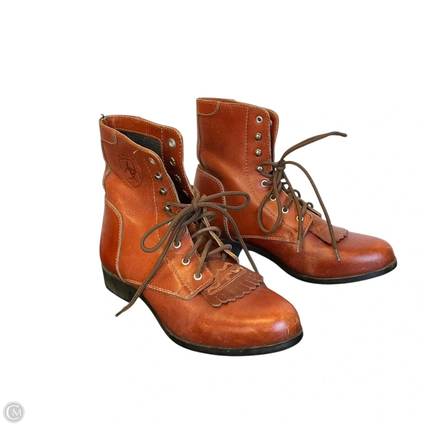 Boots Leather By Ariat In Brown, Size: 6