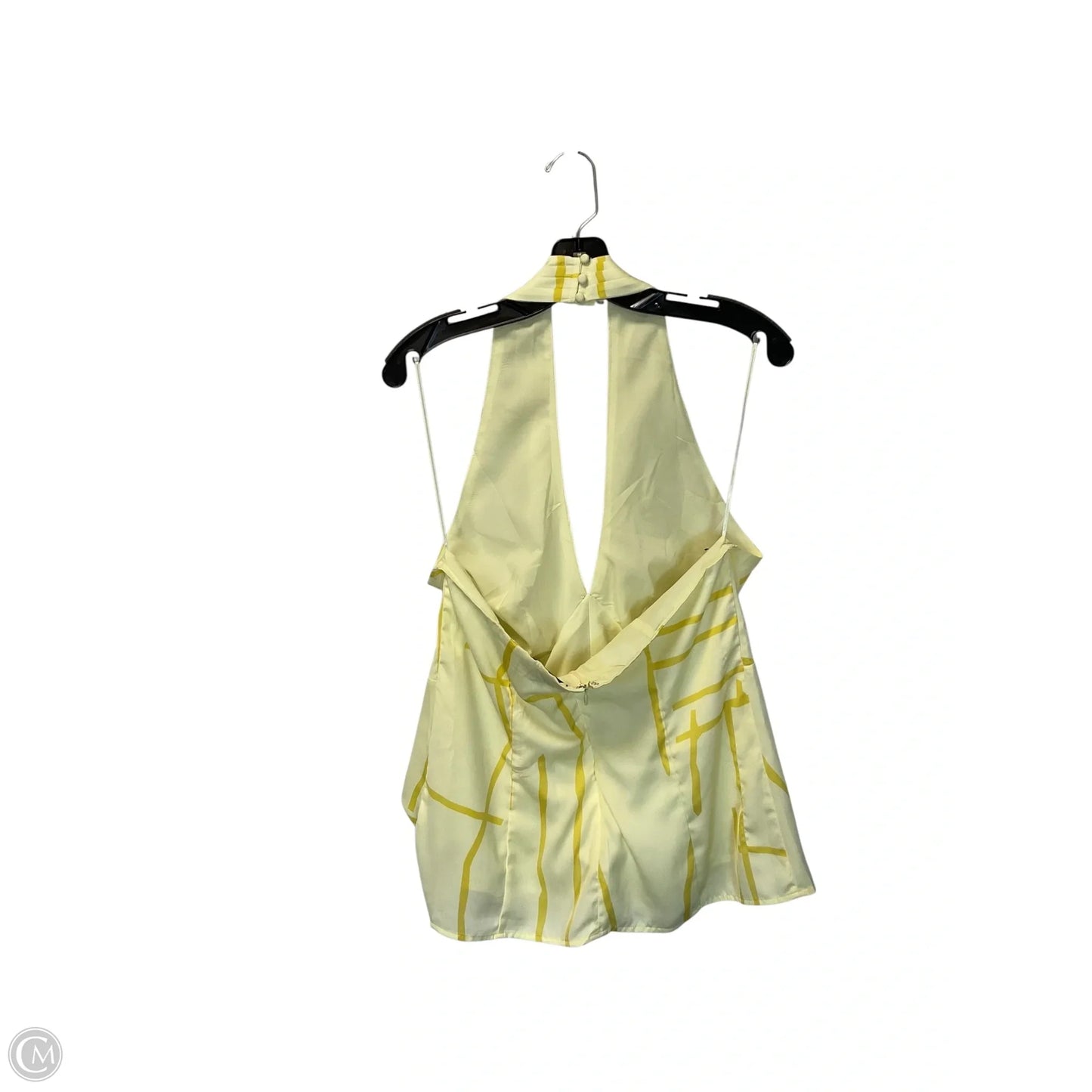 Top Sleeveless By Banana Republic In Yellow, Size: 10