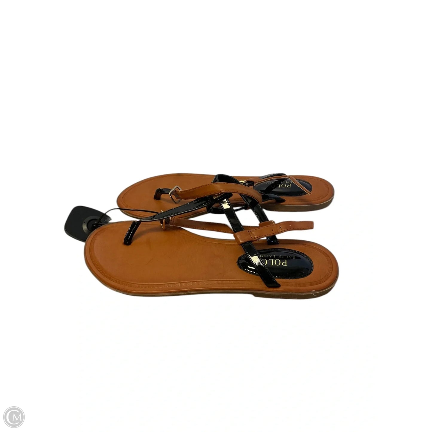 Sandals Flats By Polo Ralph Lauren In Black, Size: 6