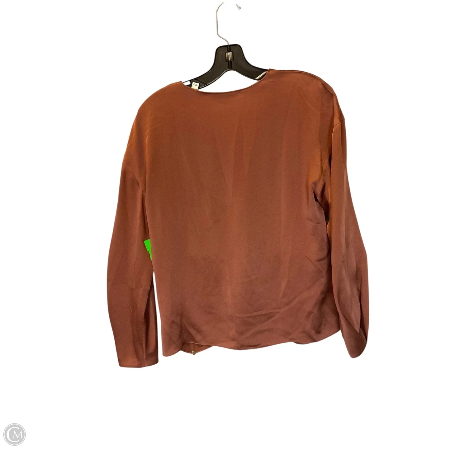 Top Long Sleeve By Vince In Bronze, Size: S