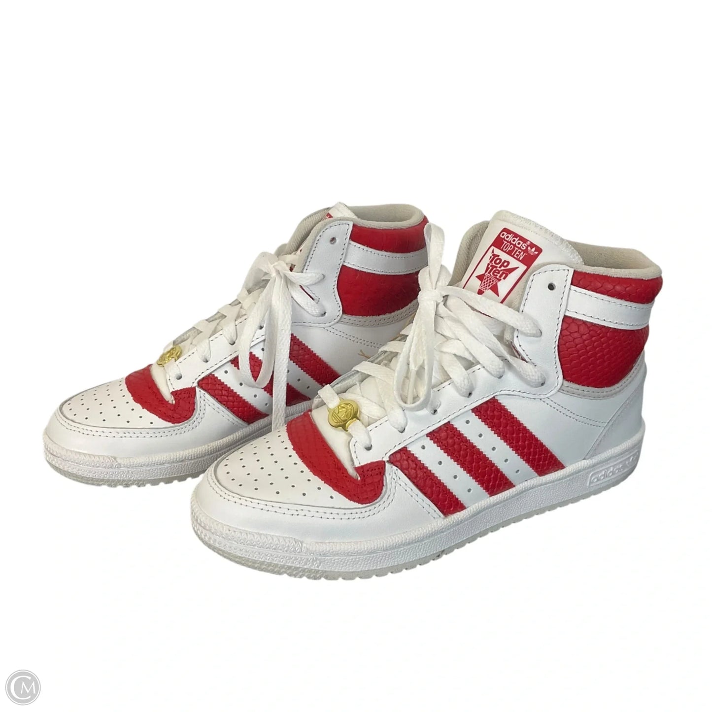 Shoes Athletic By Adidas In Red & White, Size: 7.5