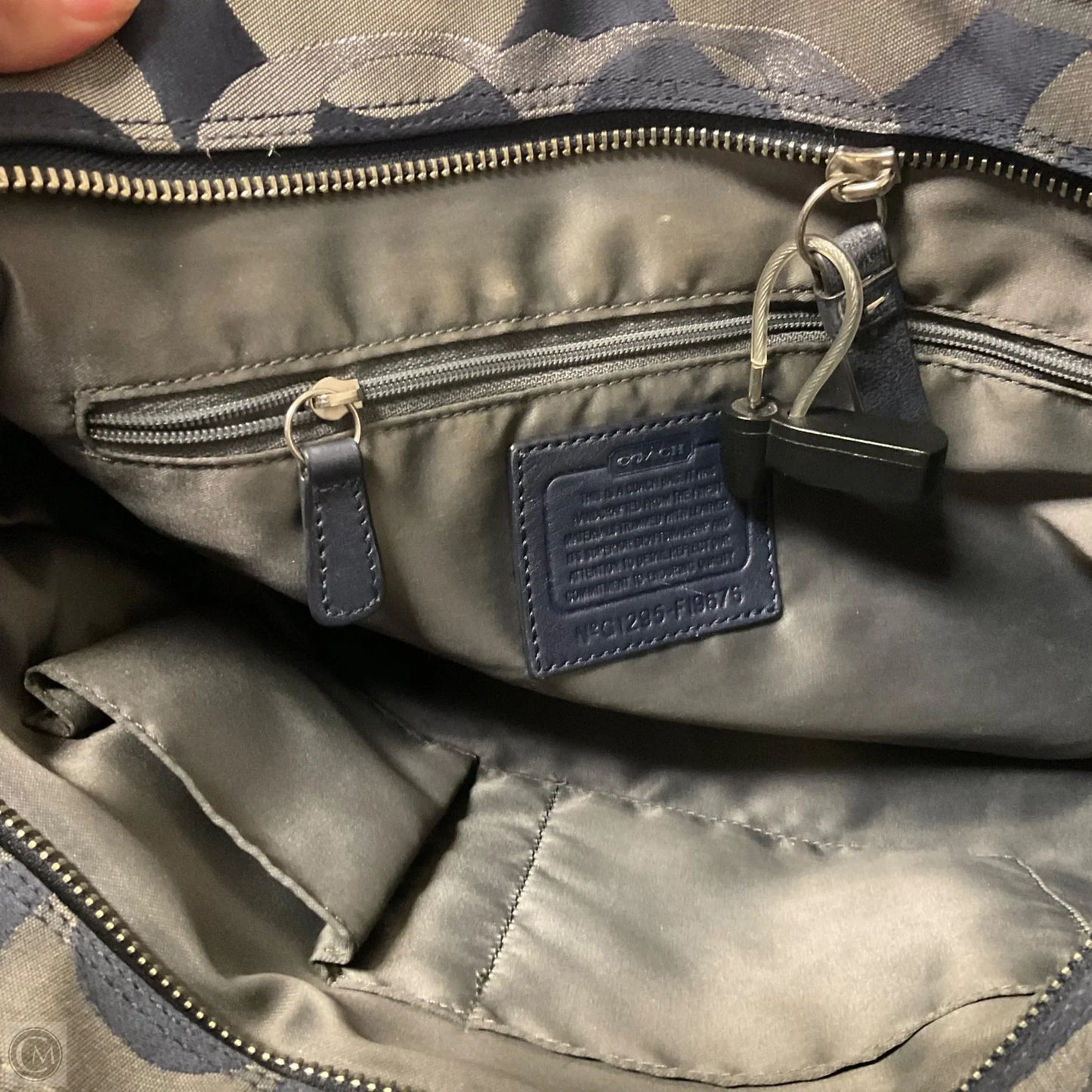 Handbag Designer By Coach, Size: Large