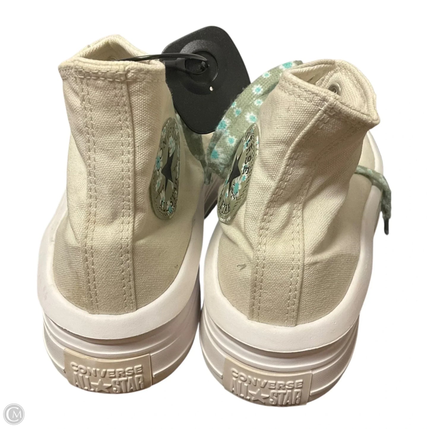 Shoes Sneakers By Converse In Green & Tan, Size: 7.5
