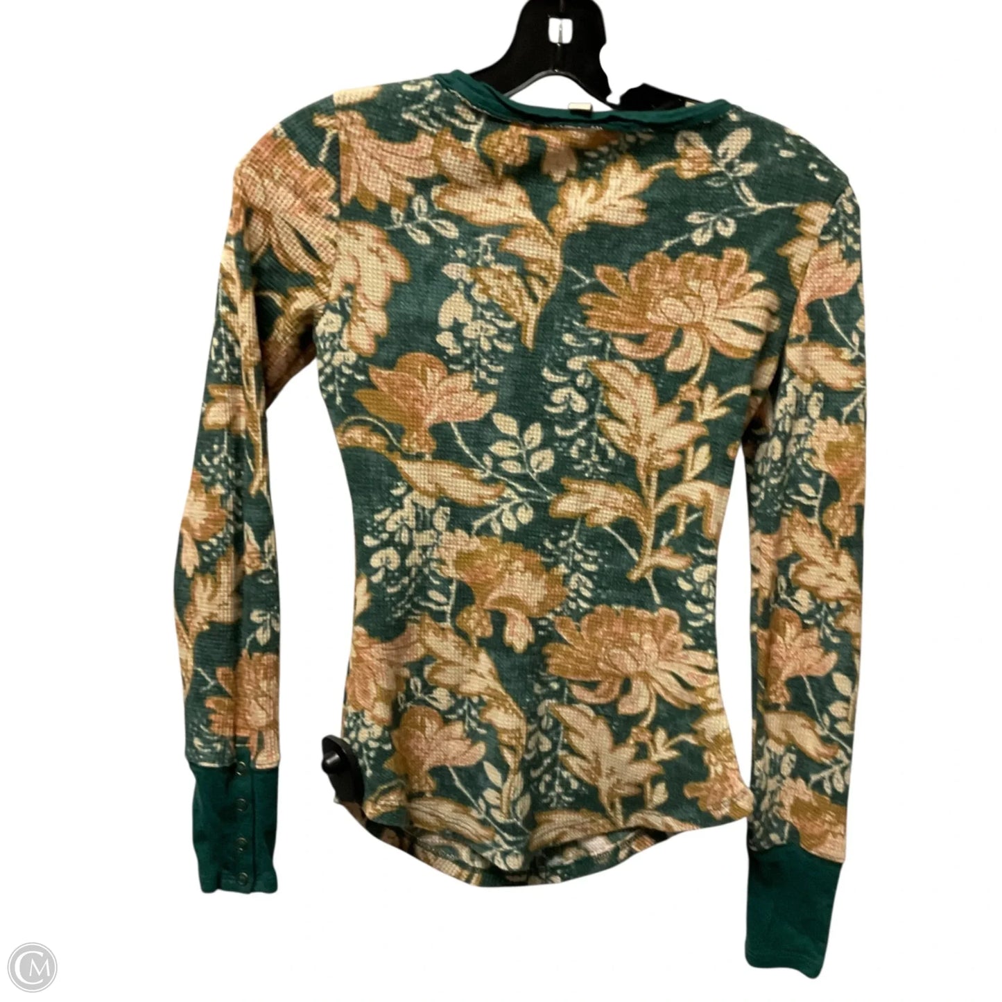 Top Long Sleeve By Pilcro In Green & Yellow, Size: Xxs