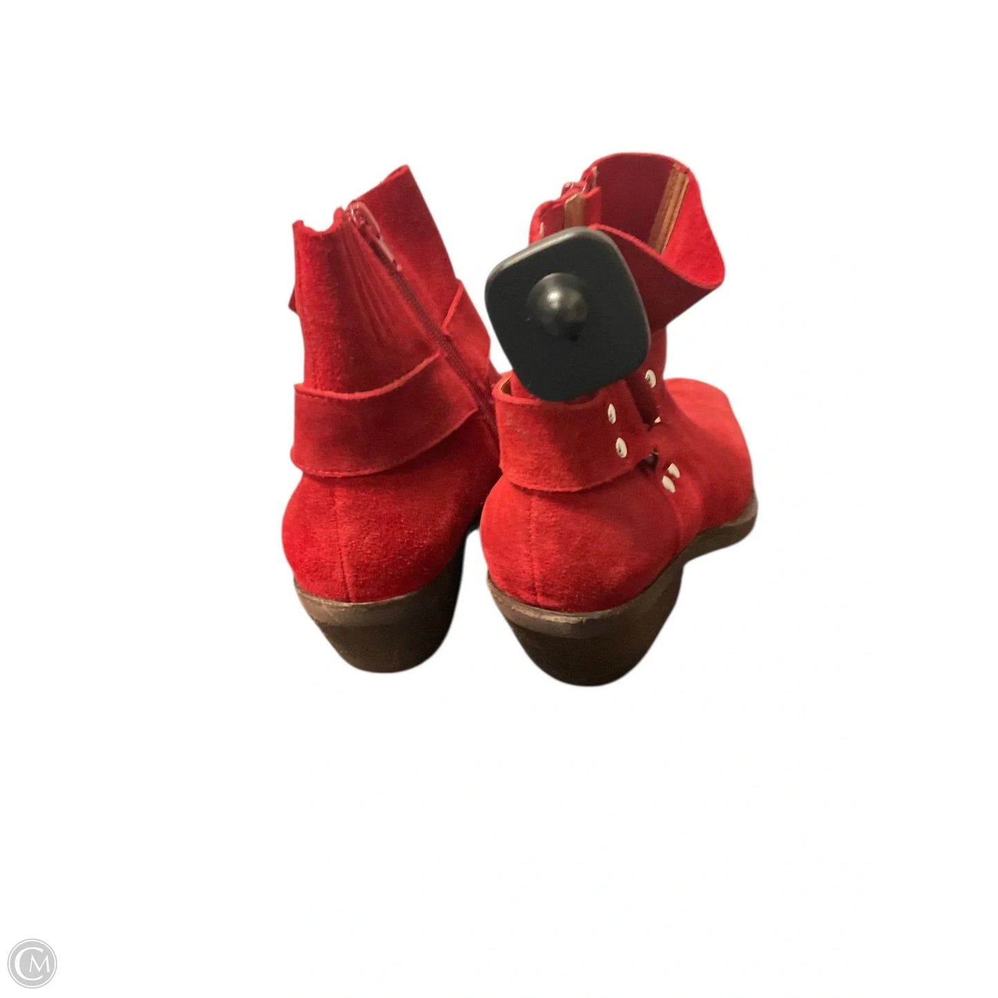 Boots Ankle Heels By Jeffrey Campbell In Red, Size: 8.5