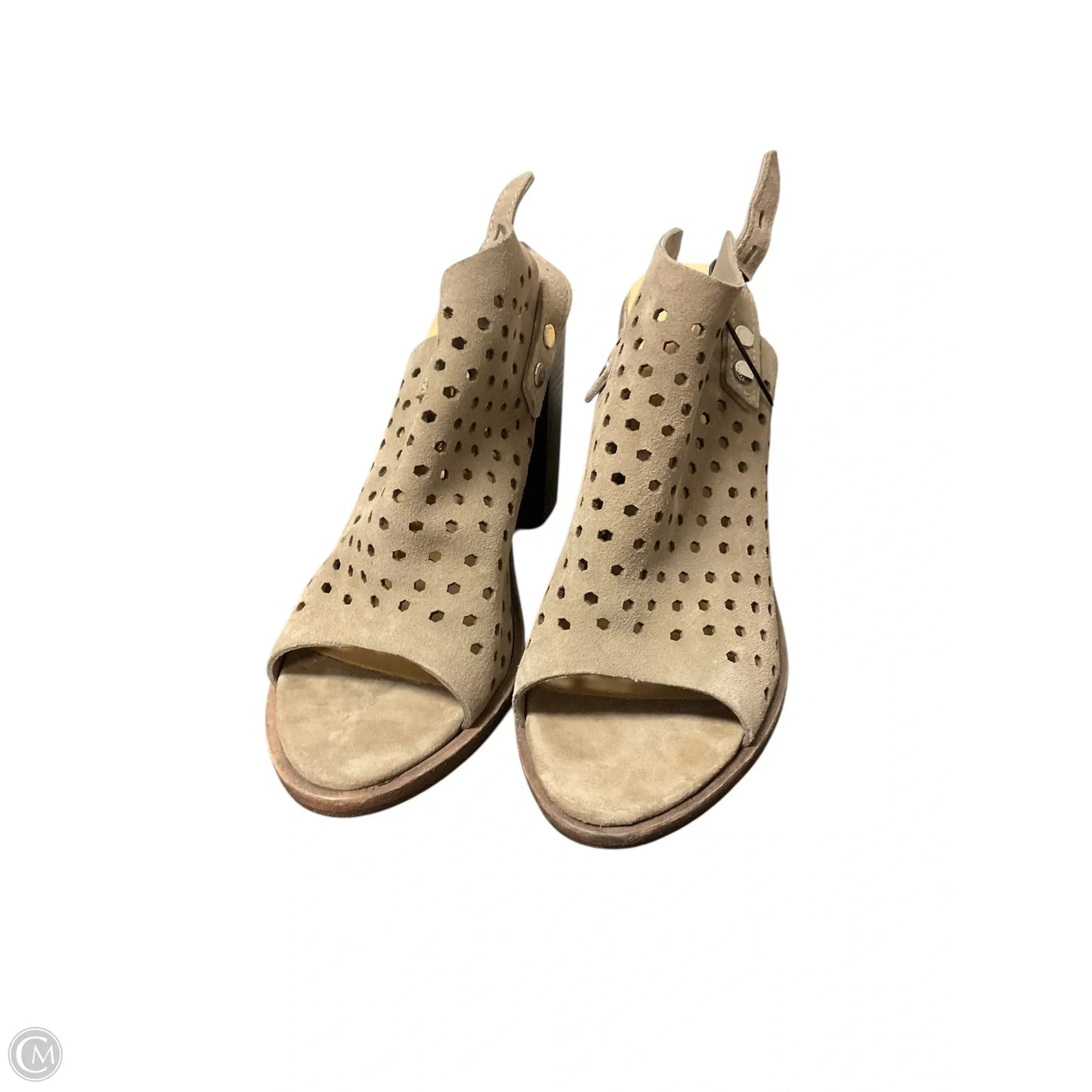 Sandals Heels Block By Rag And Bone In Taupe, Size: 8