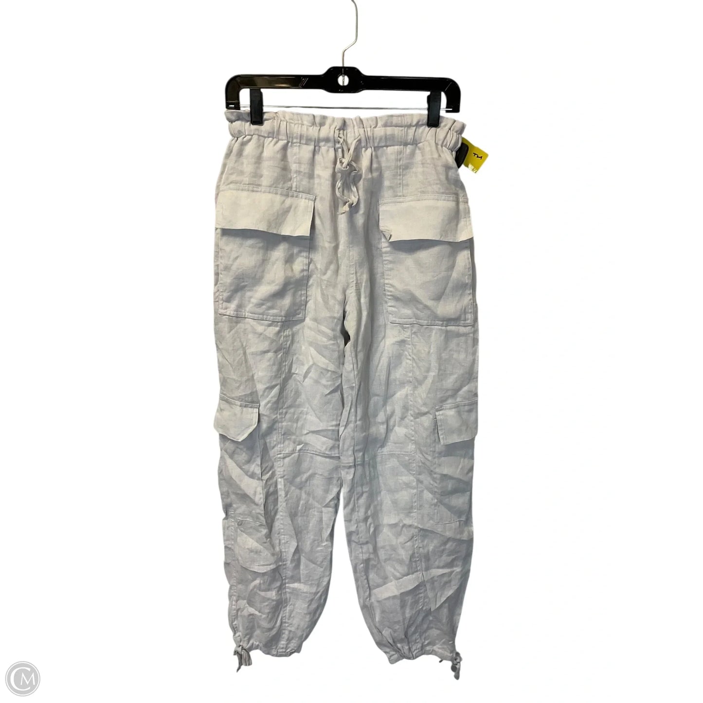 Pants Linen By Magaschoni In Grey, Size: S