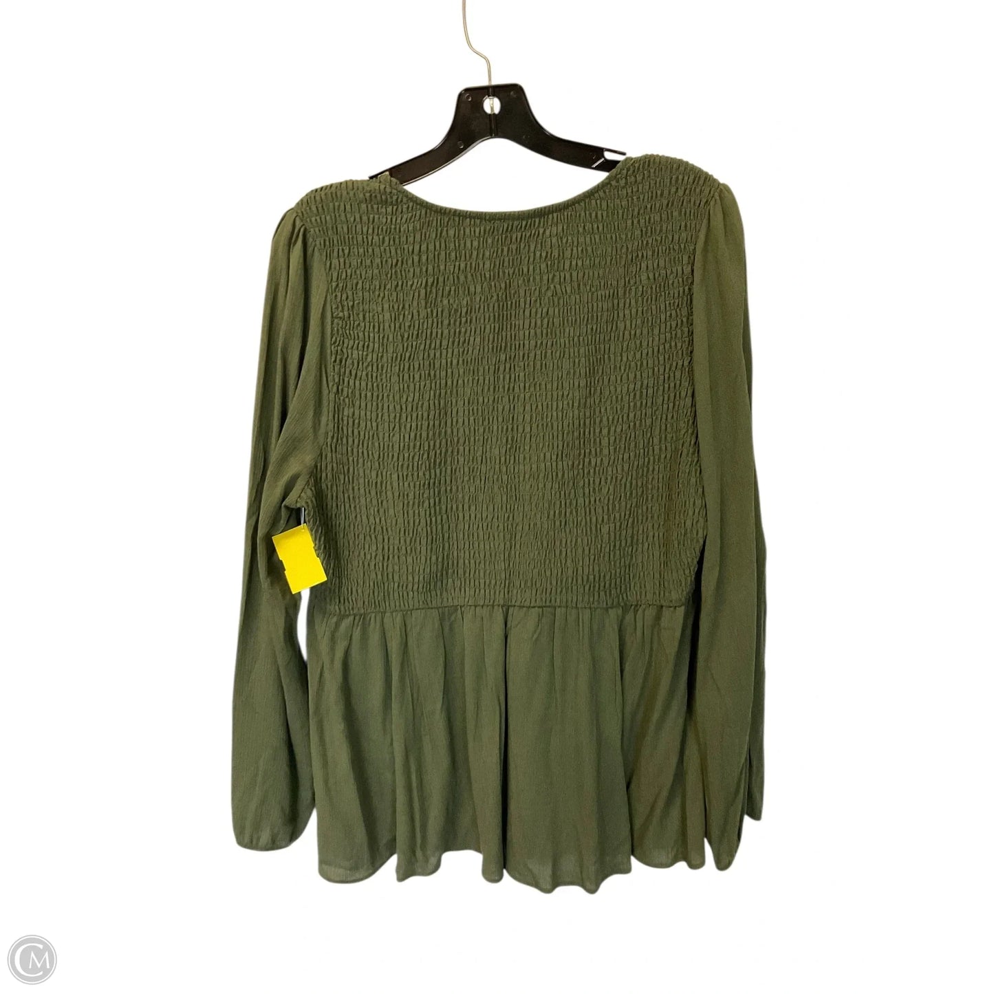 Top Long Sleeve By Torrid In Green, Size: Xl