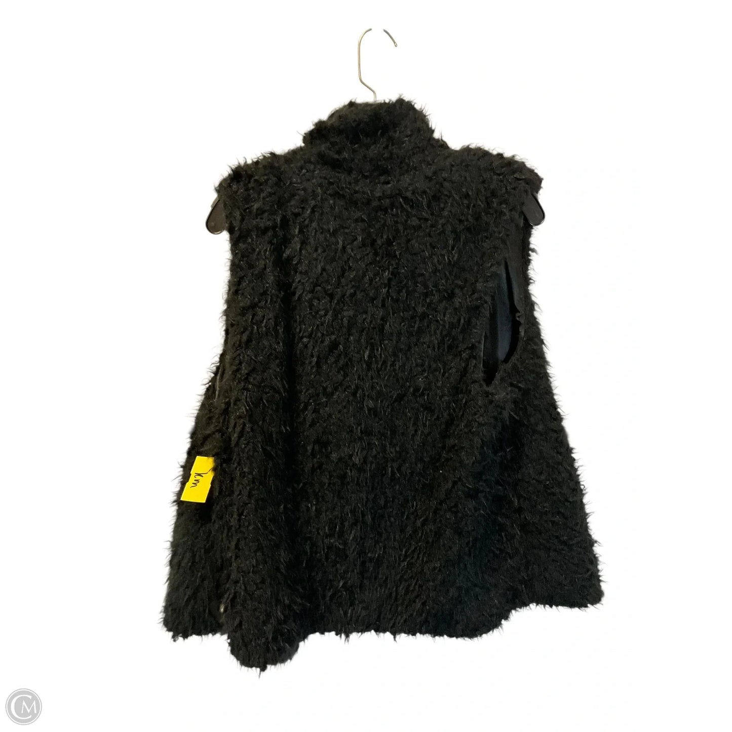 Vest Faux Fur & Sherpa By Belle Du Jour In Black, Size: 1x