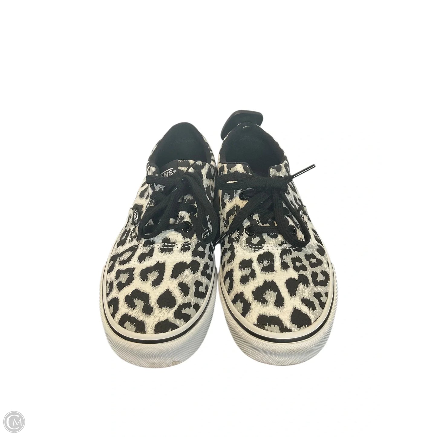 Shoes Sneakers By Vans In Black & White, Size: 6.5