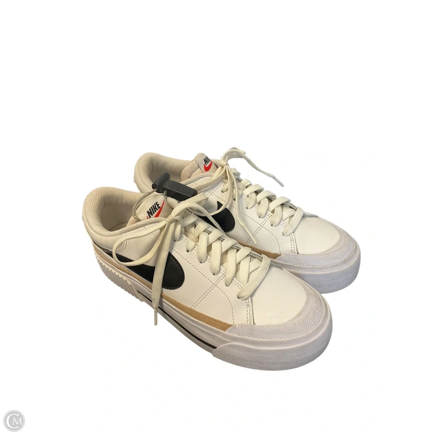 Shoes Athletic By Nike In White, Size: 7.5