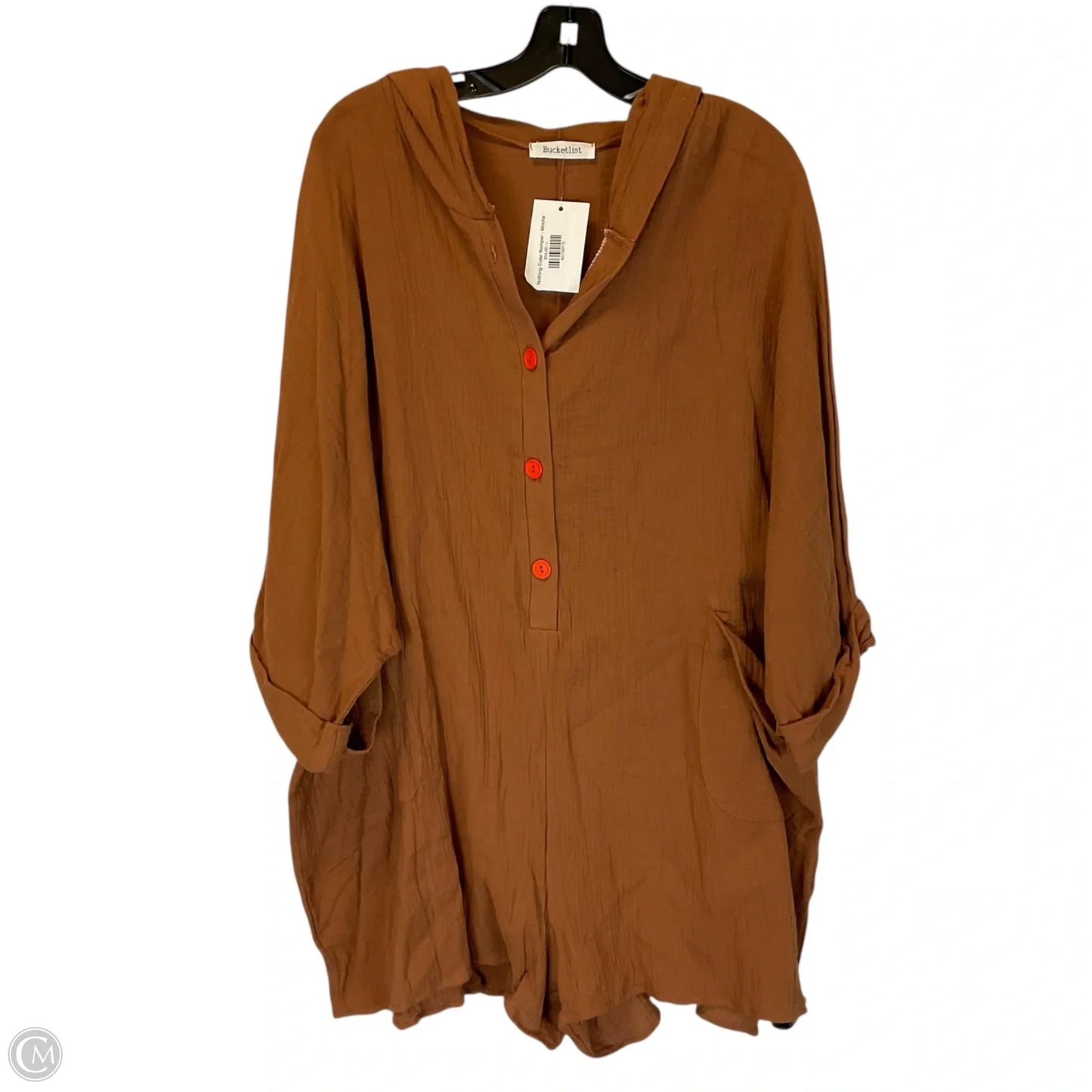 Romper By Bucketlist In Brown, Size: L