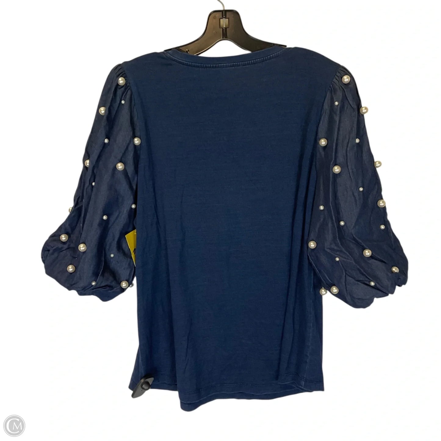 Top 3/4 Sleeve Basic By Chicos In Navy, Size: L