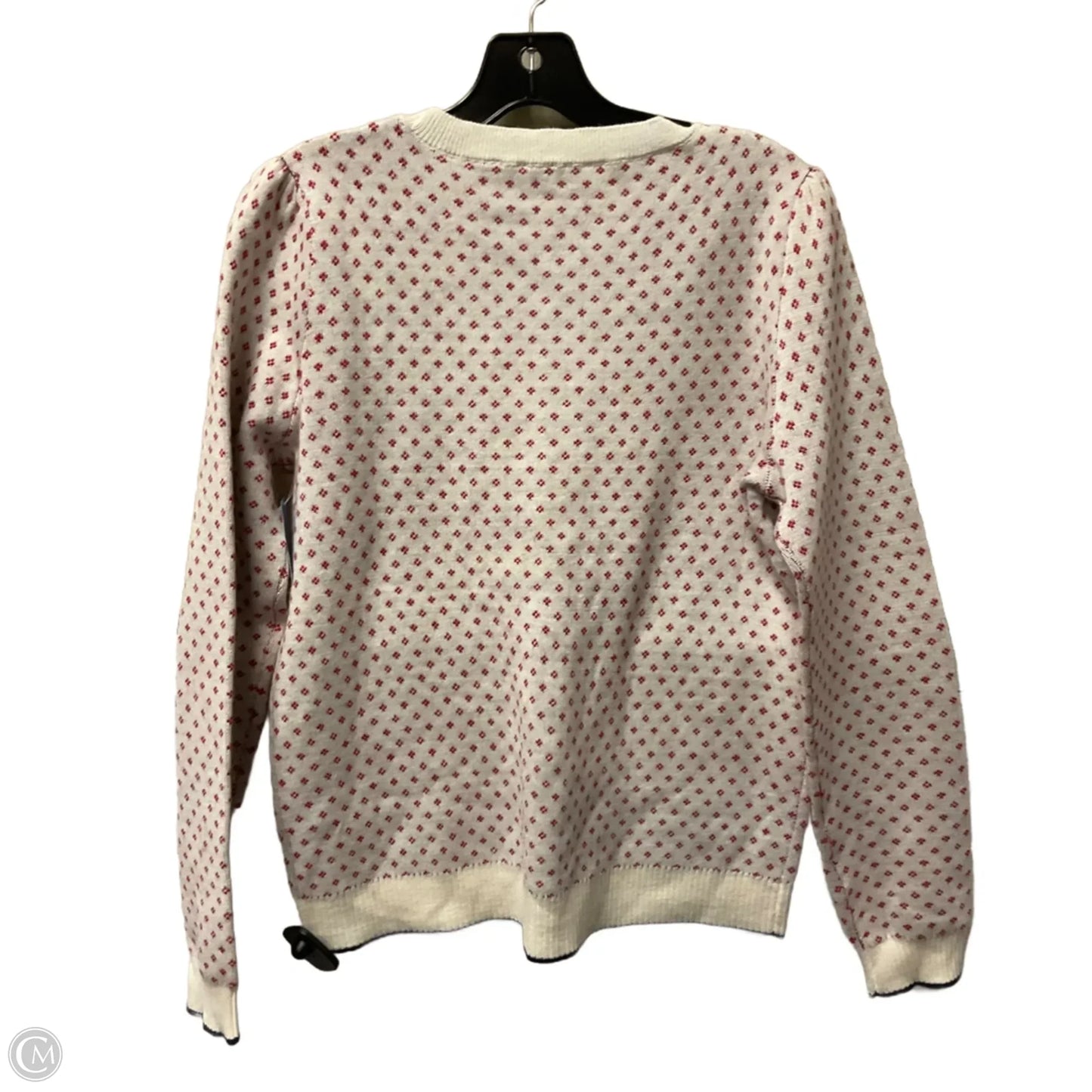 Sweater By Draper James In Red & White, Size: M