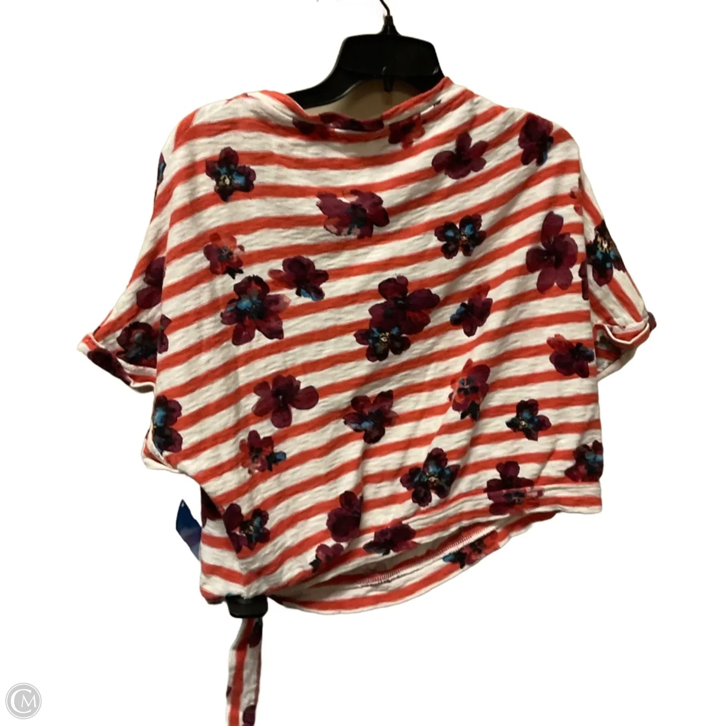 Top Short Sleeve By Anthropologie In Striped Pattern, Size: M