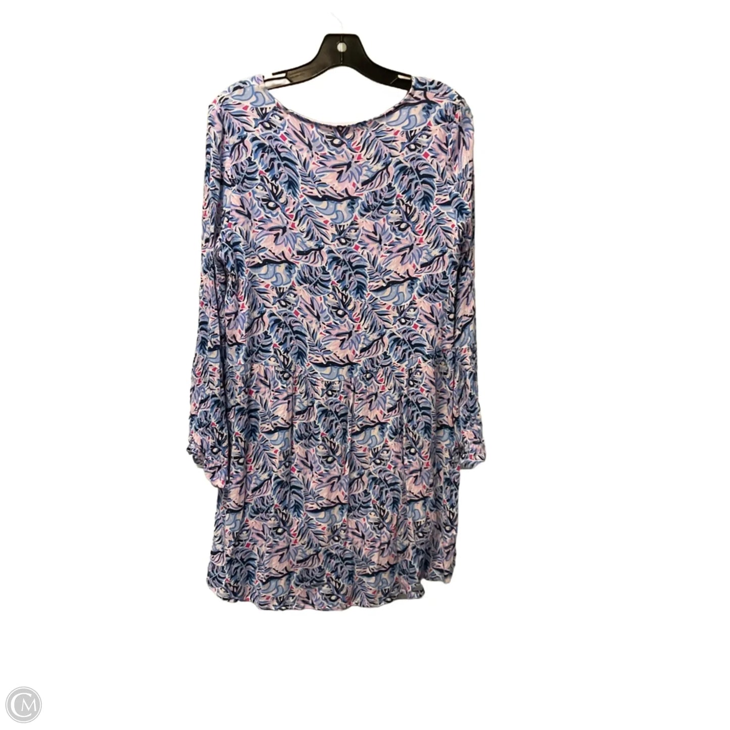 Dress Casual Short By Simply Southern In Blue & Pink, Size: L