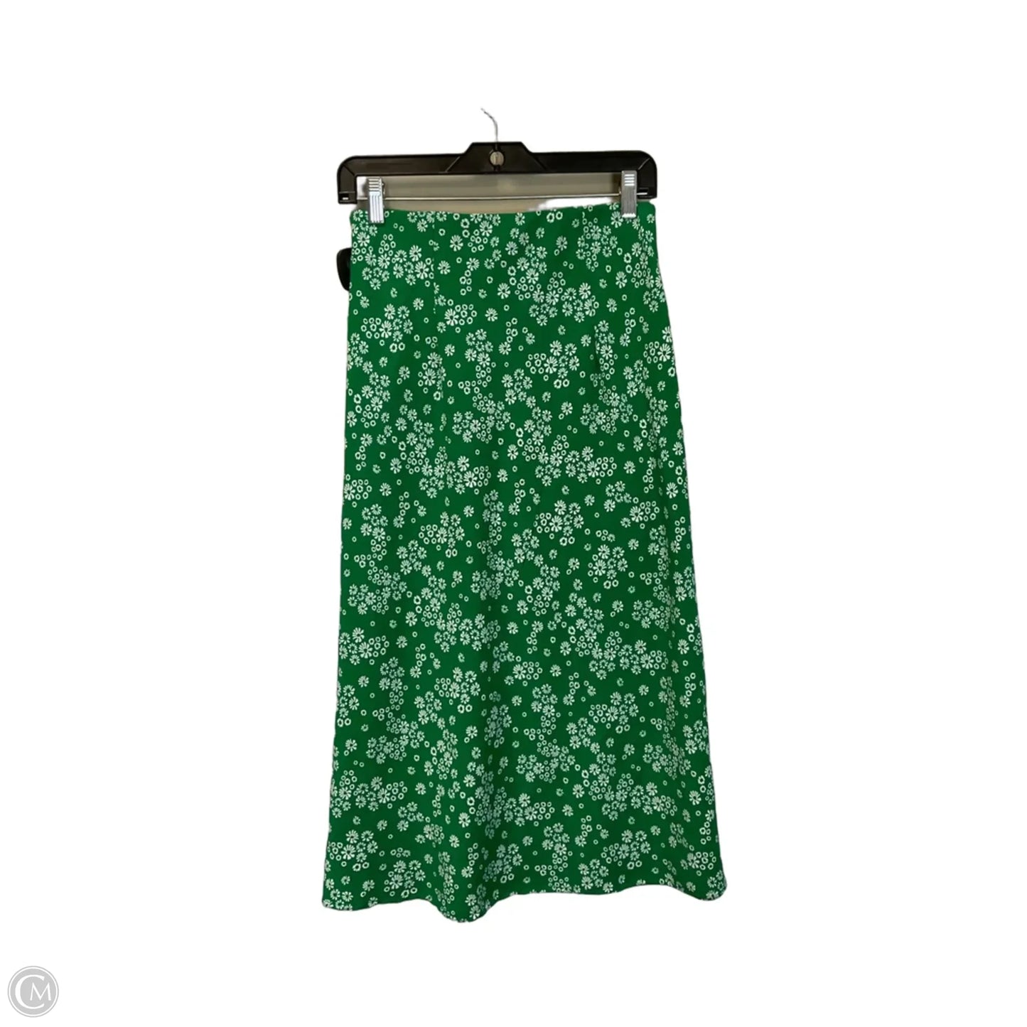 Skirt Midi By Rachel Zoe In Green & White, Size: 2