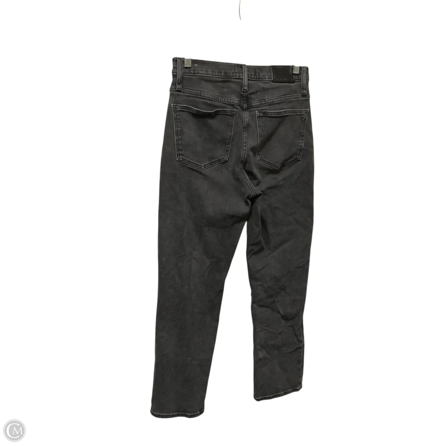 Jeans Straight By Madewell In Black Denim, Size: 4