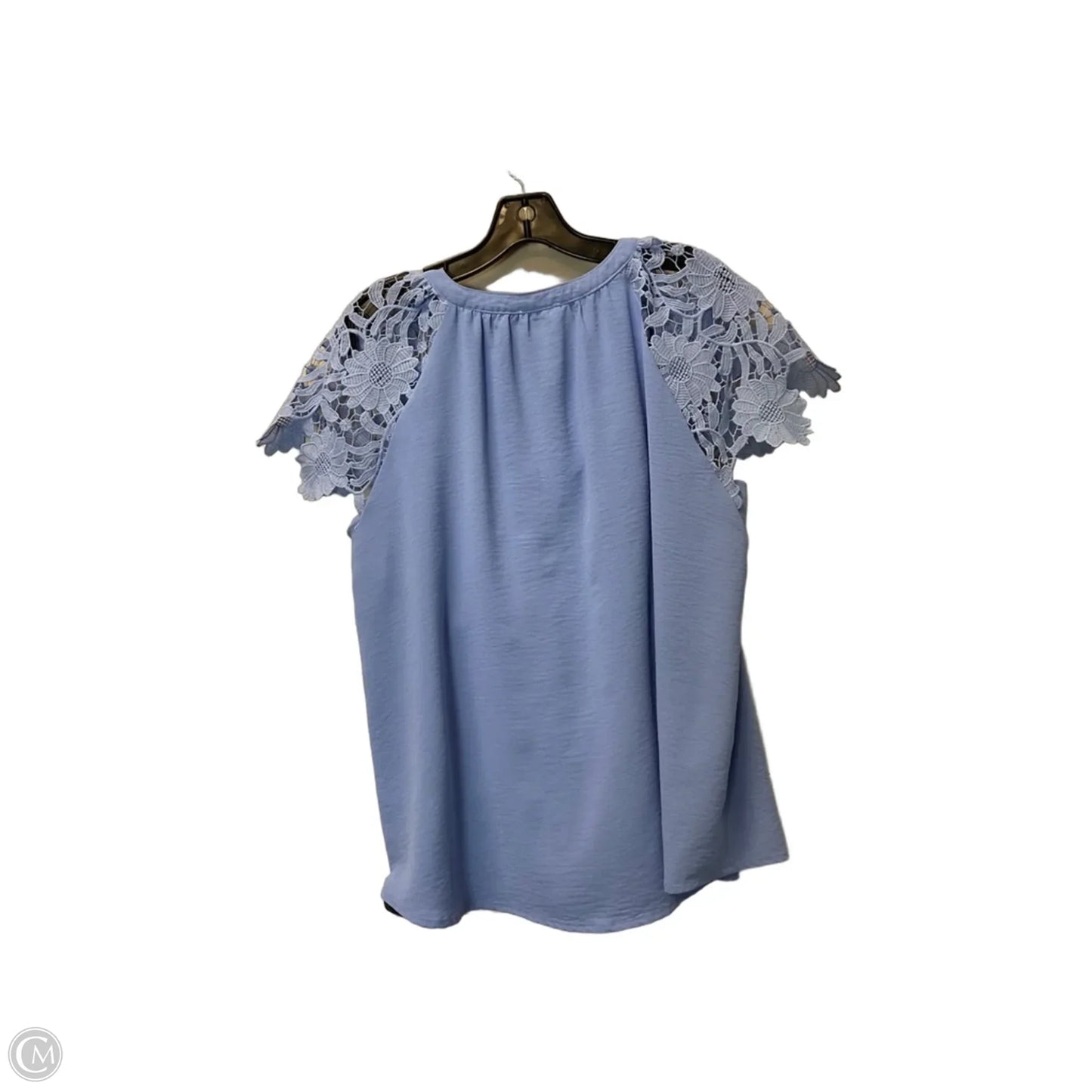 Top Short Sleeve By Umgee In Blue, Size: M