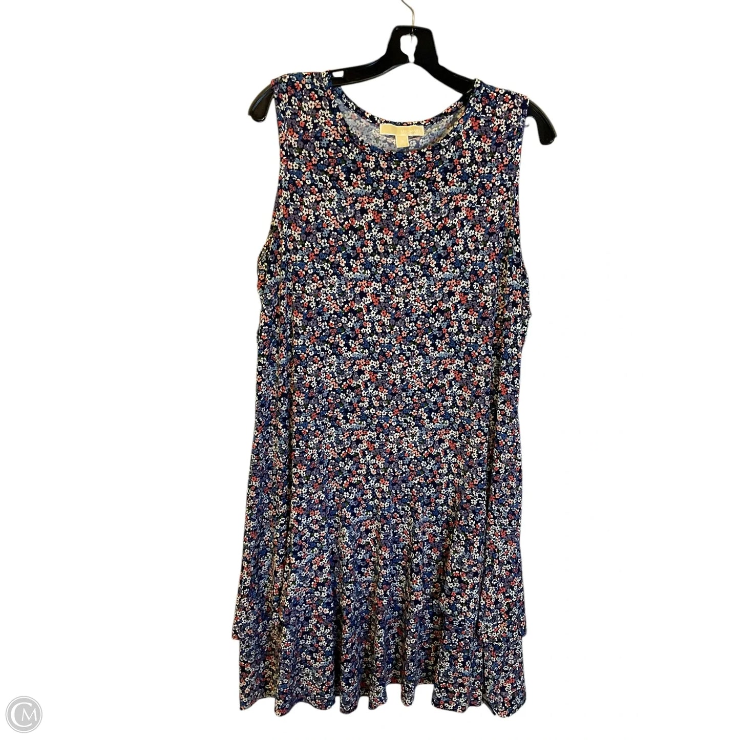 Dress Casual Short By Michael By Michael Kors In Blue & Purple, Size: 1x