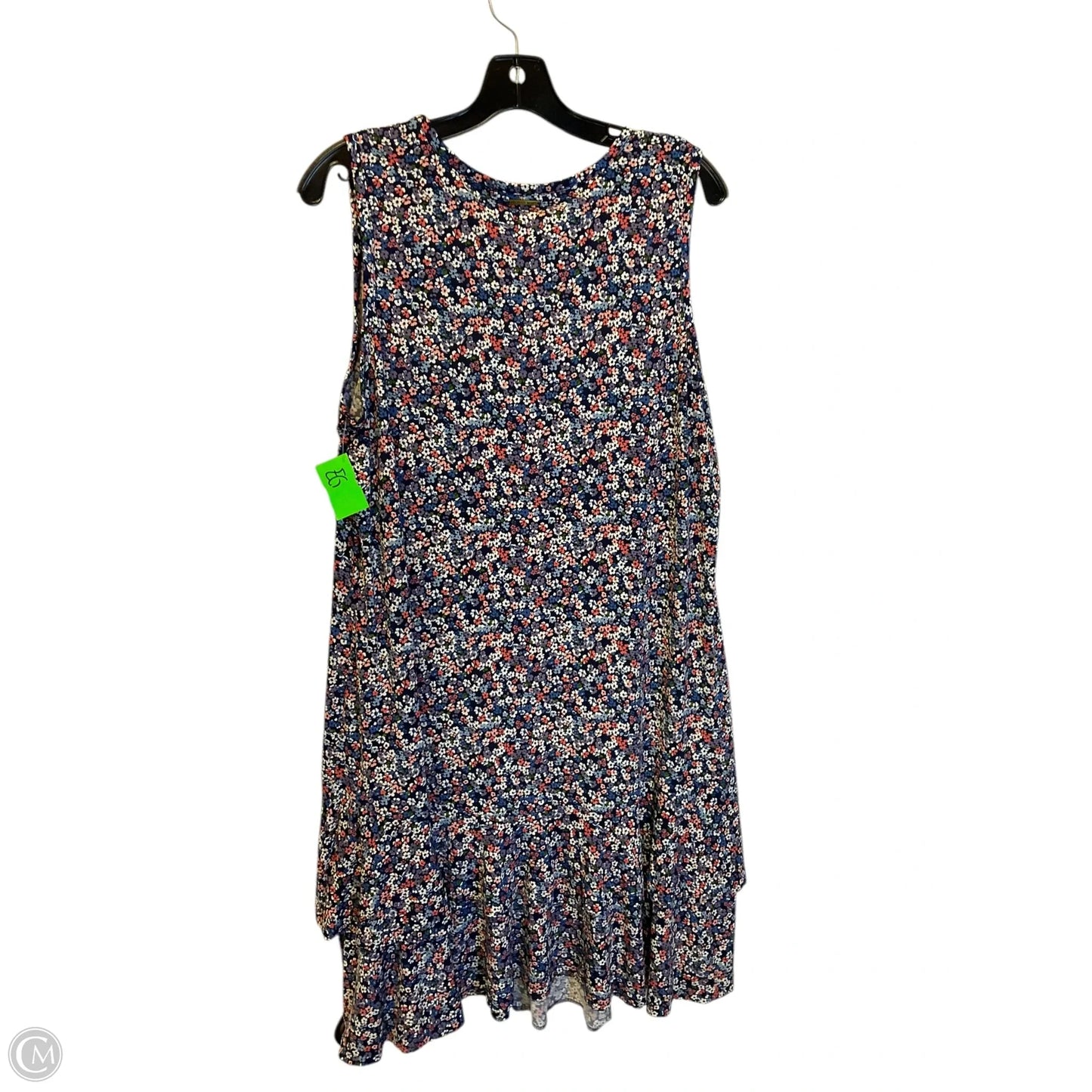 Dress Casual Short By Michael By Michael Kors In Blue & Purple, Size: 1x