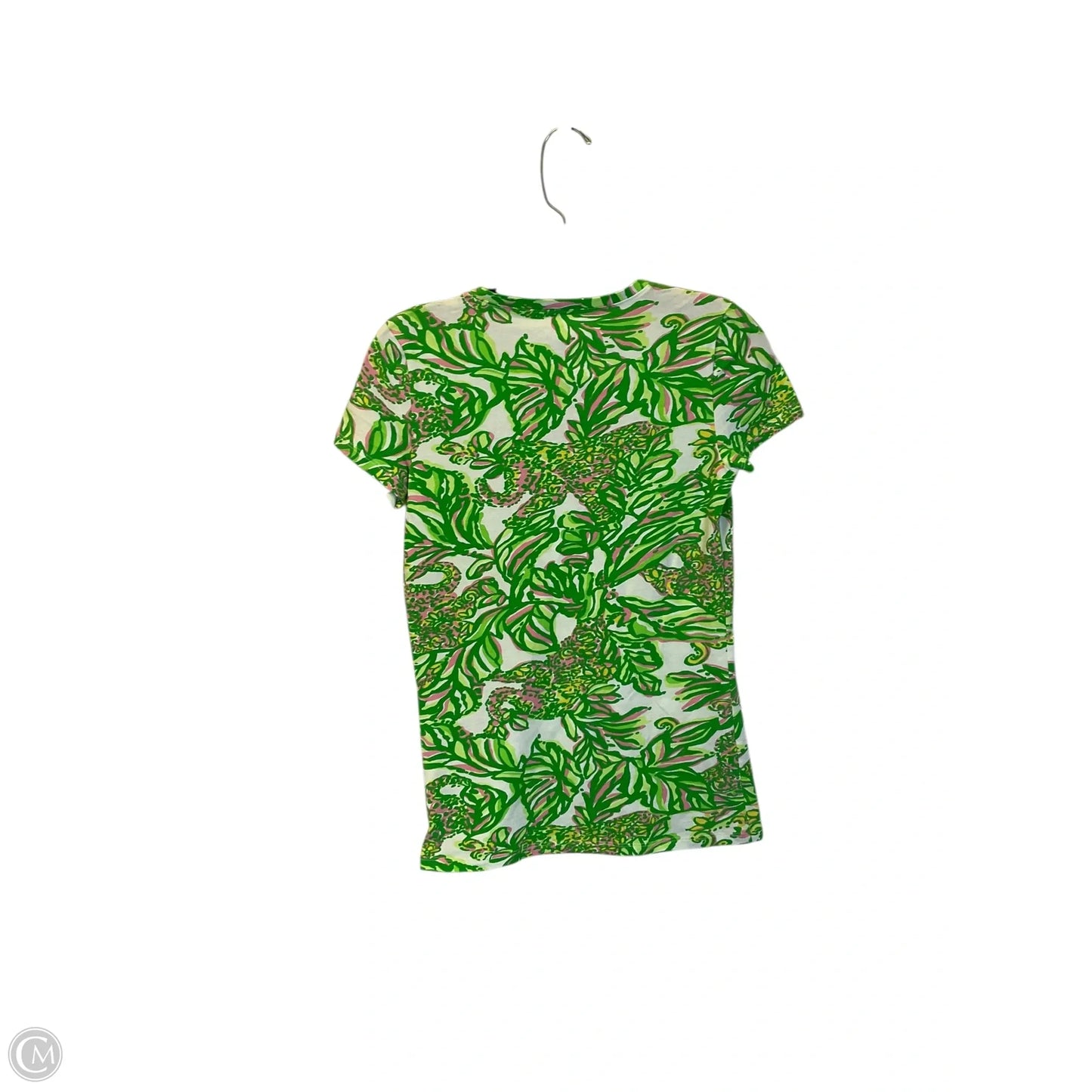 Top Short Sleeve Designer By Lilly Pulitzer In Green, Size: Xxs