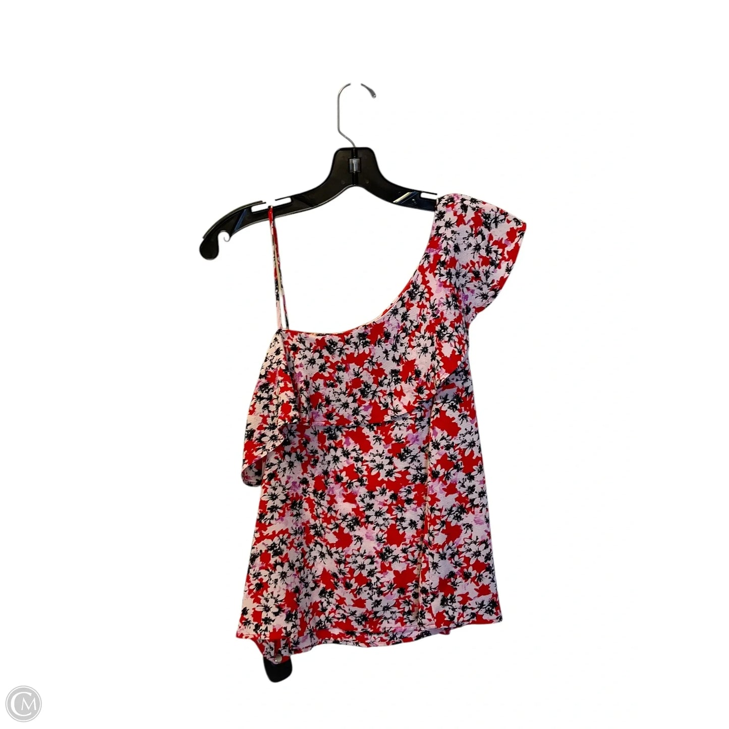 Top Sleeveless By Monteau In Red, Size: M