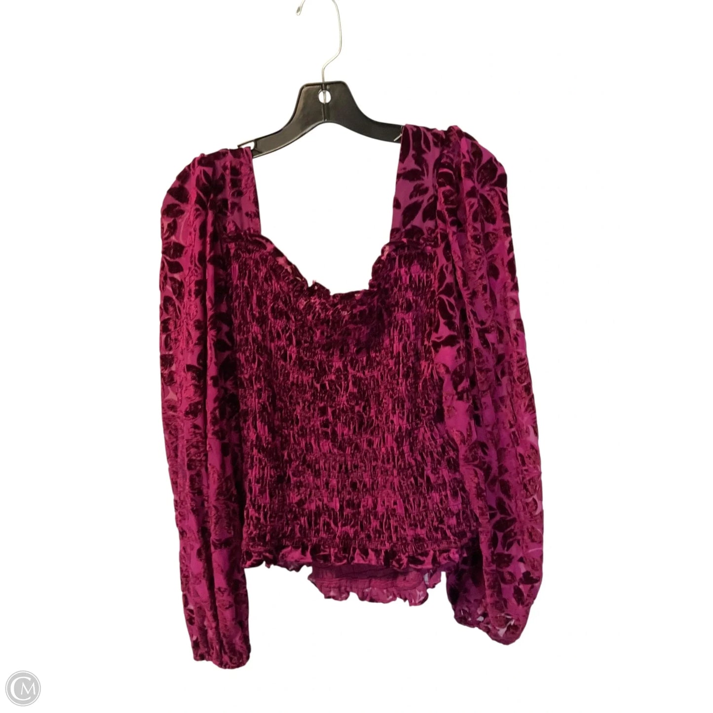 Top Long Sleeve By Torrid In Purple, Size: 2x