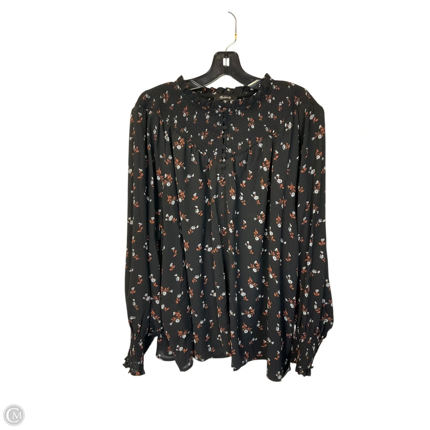 Top Long Sleeve By Madewell In Black, Size: 3x