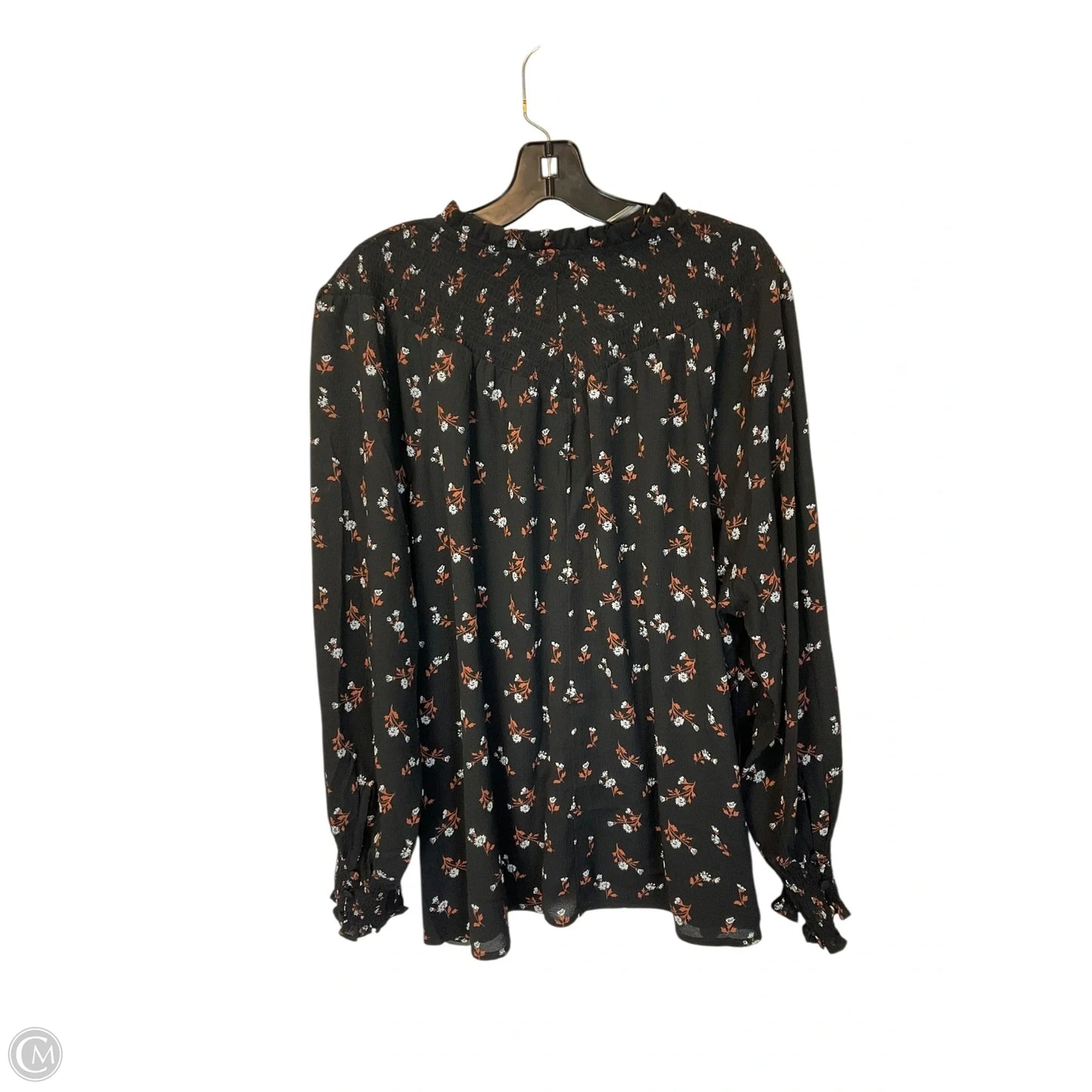 Top Long Sleeve By Madewell In Black, Size: 3x