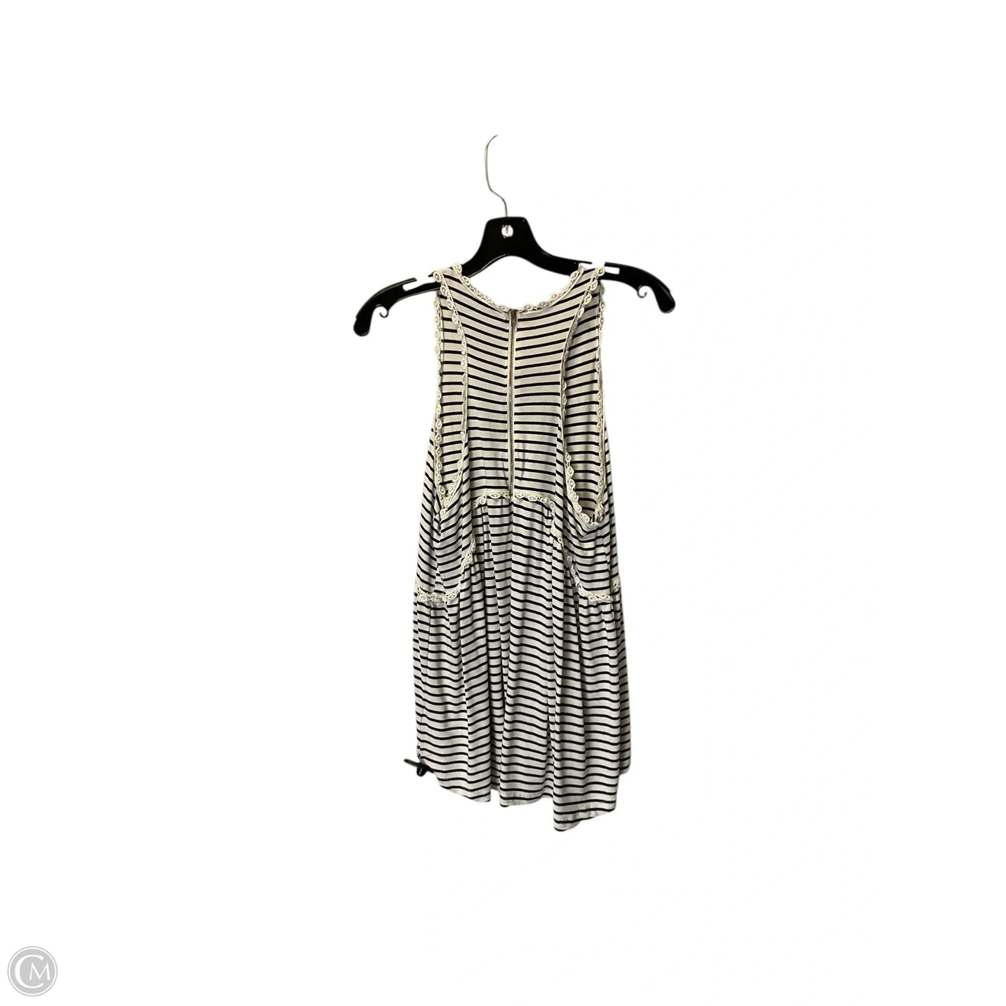 Top Sleeveless By Pol In Striped Pattern, Size: S