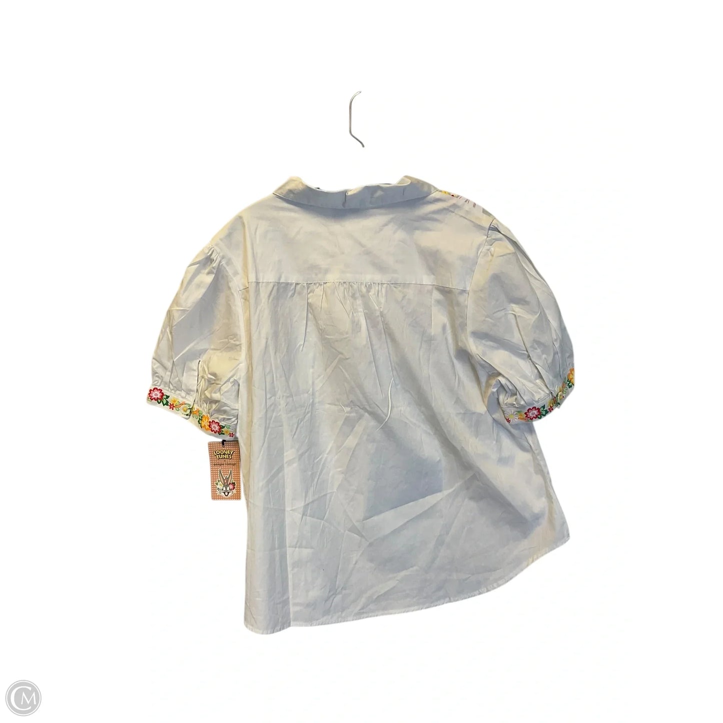 Top Short Sleeve By Clothes Mentor In White, Size: 3x