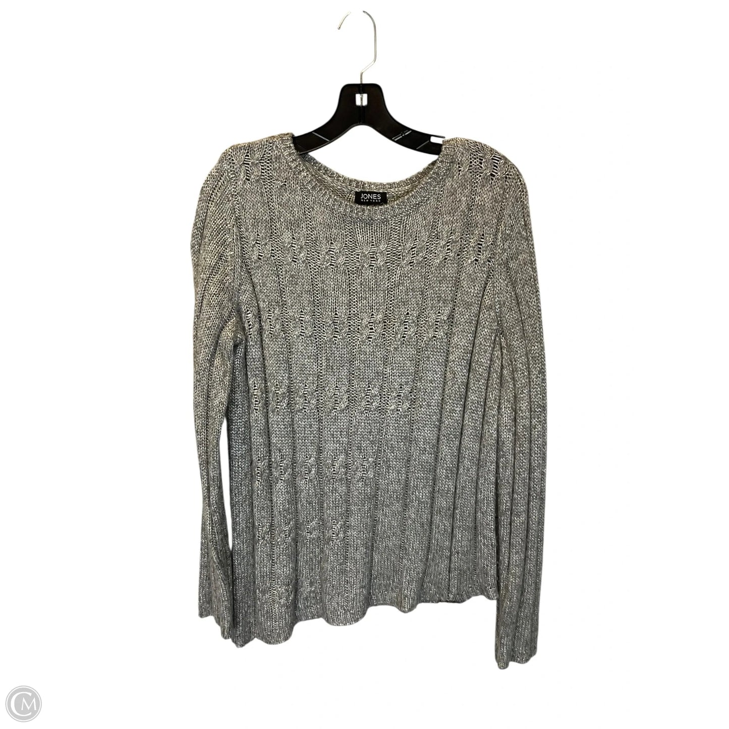 Sweater By Jones New York In Grey, Size: M