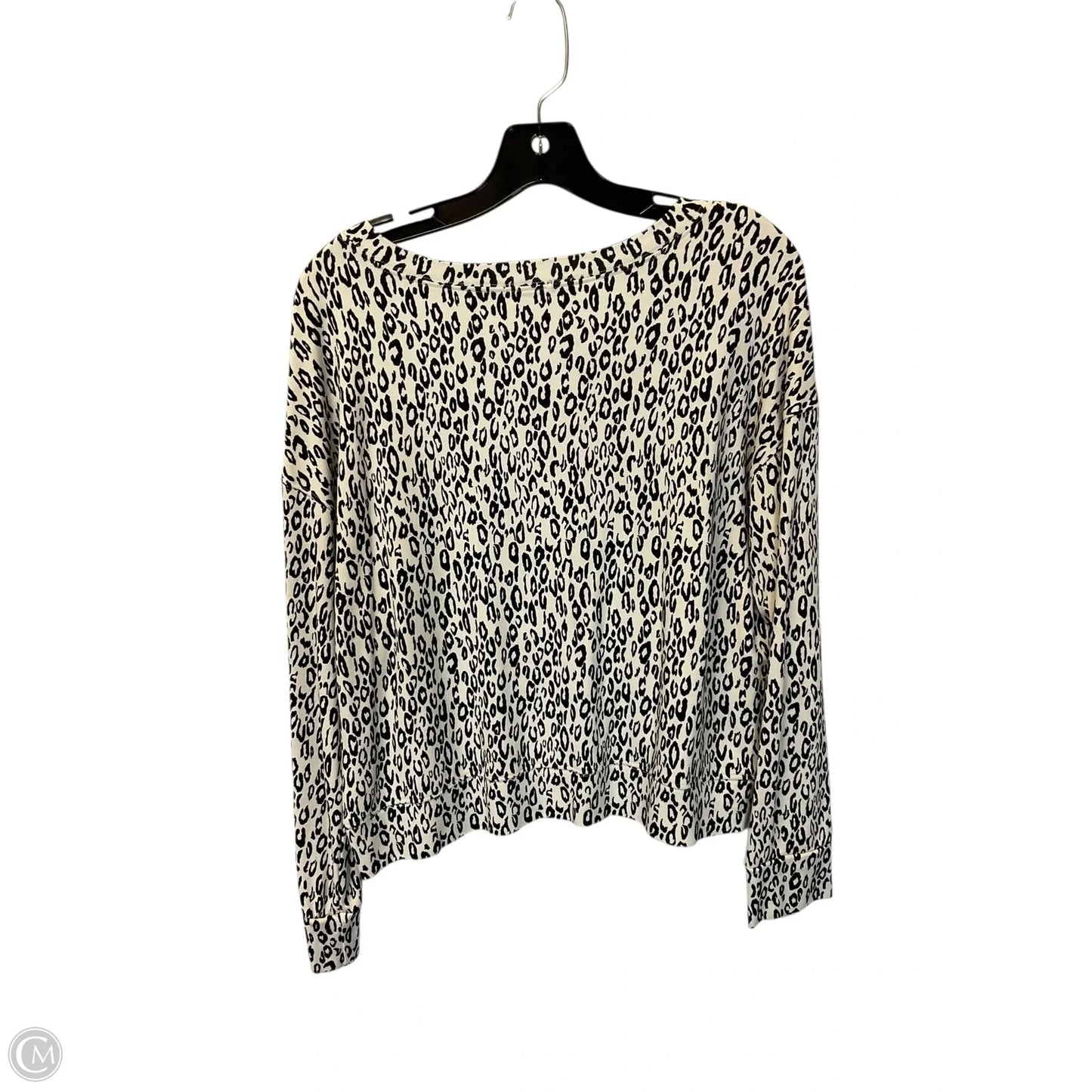 Top Long Sleeve Basic By Splendid In Animal Print, Size: M