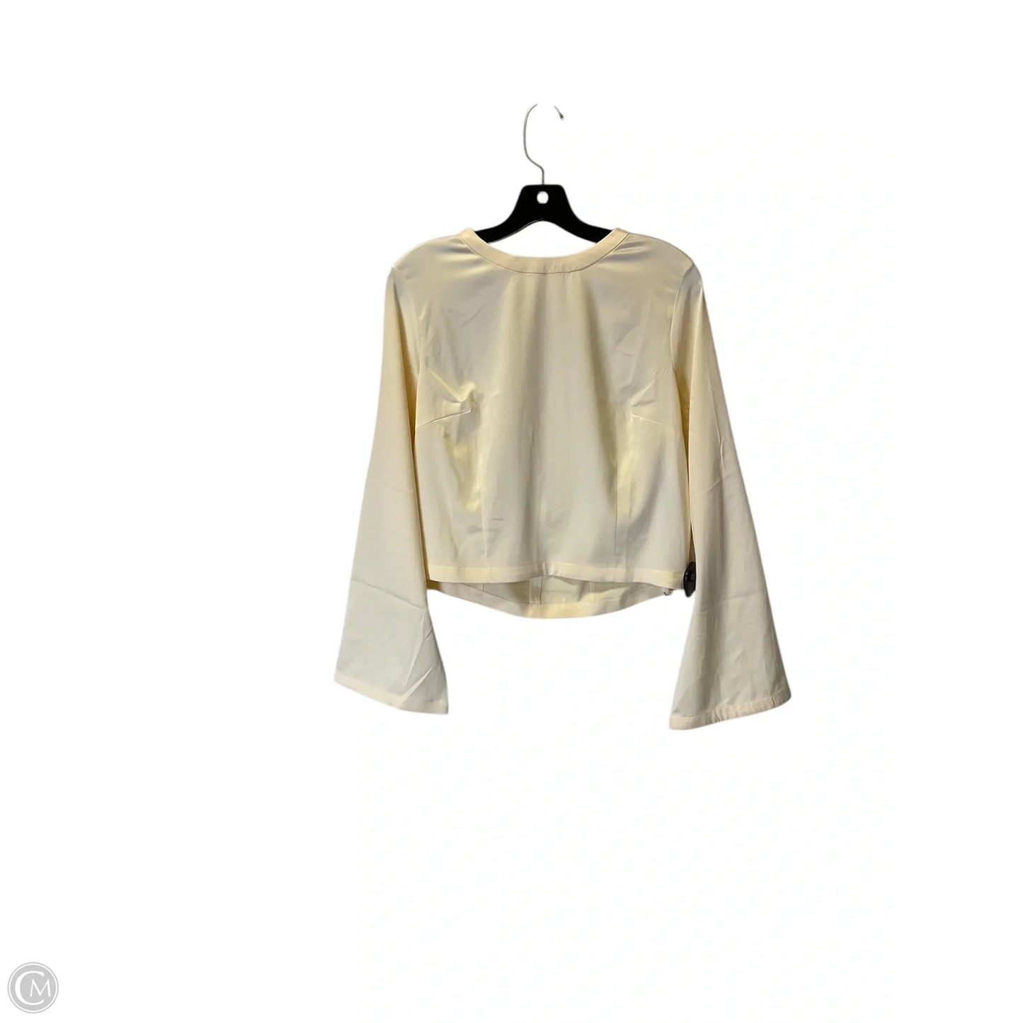 Top Long Sleeve By Anthropologie In Cream, Size: L