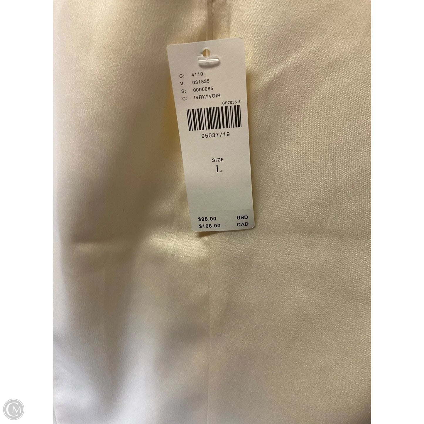 Top Long Sleeve By Anthropologie In Cream, Size: L