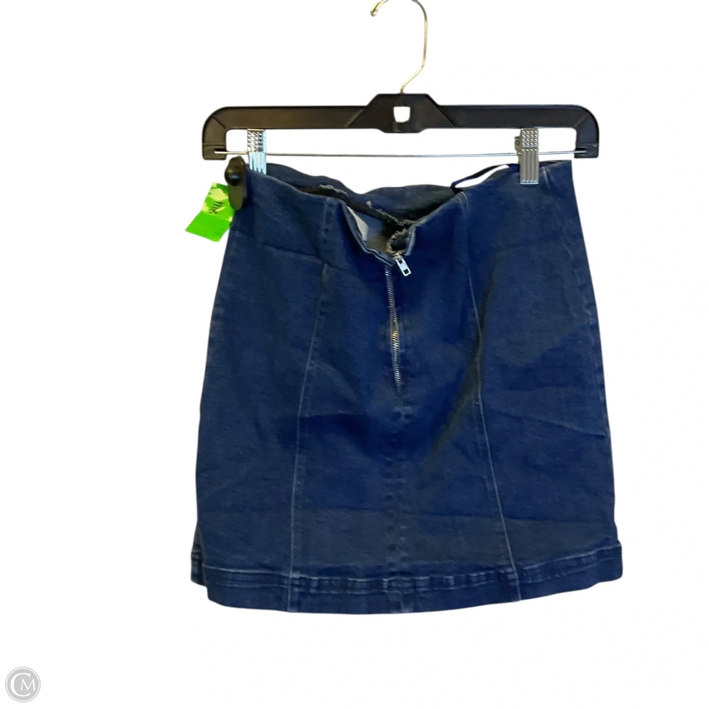 Skirt Mini & Short By Newbury Kustom In Blue Denim, Size: S