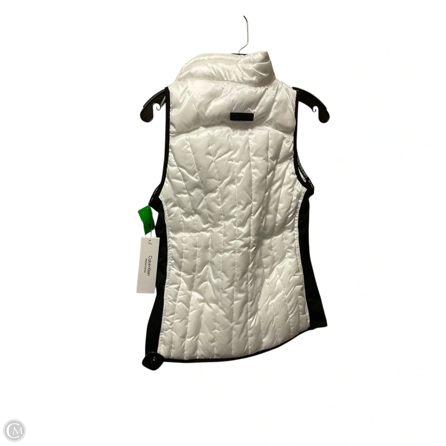 Vest Puffer & Quilted By Calvin Klein Performance In White, Size: S