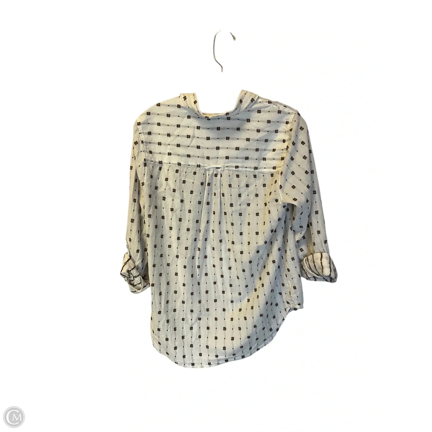 Top Long Sleeve By Maeve In White, Size: L