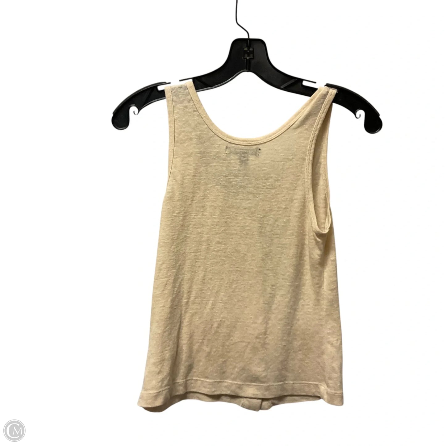 Top Sleeveless By Banana Republic In Yellow, Size: Xxs
