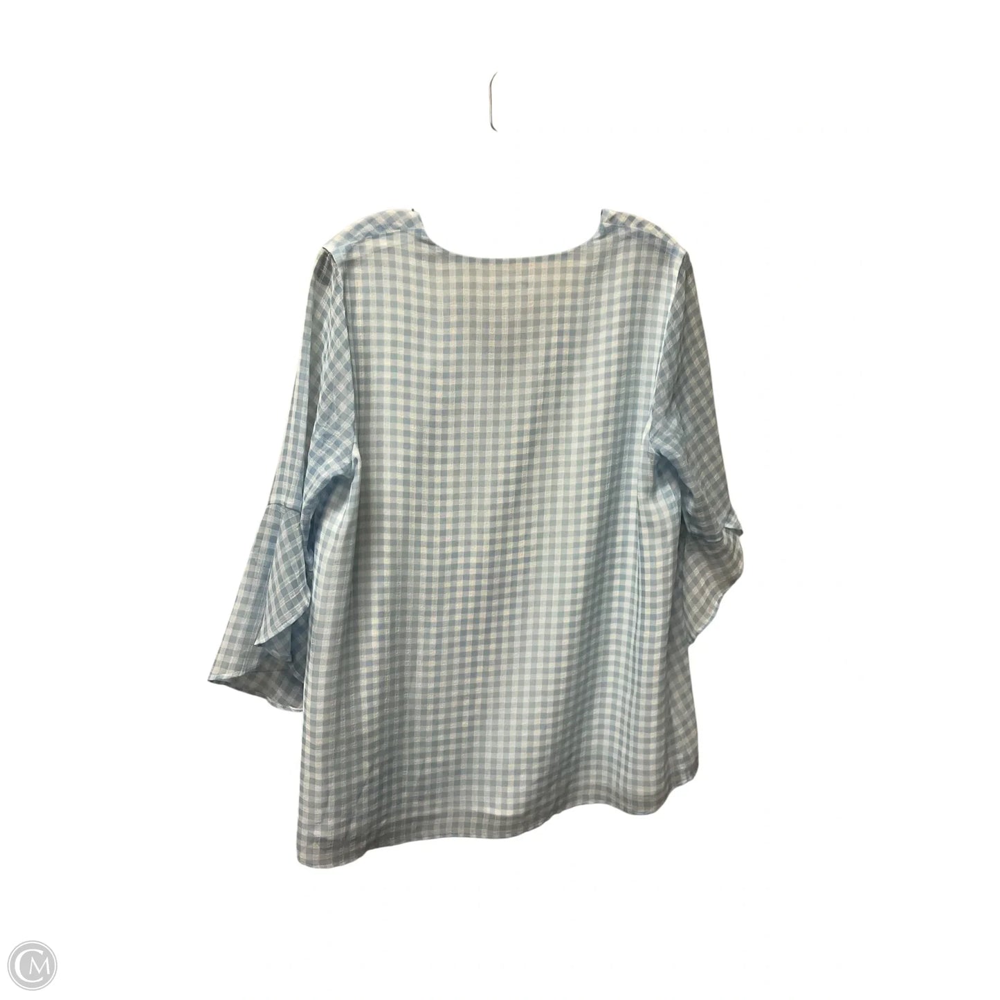 Top Short Sleeve By Calvin Klein In Blue, Size: M