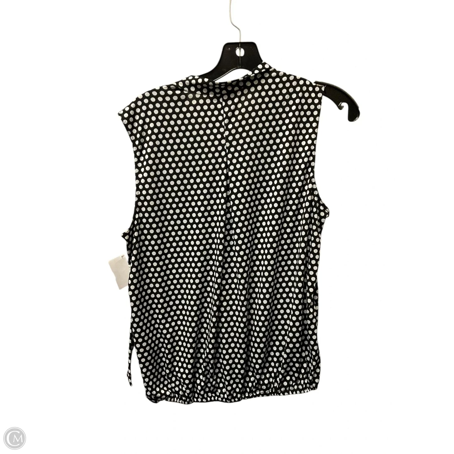 Top Sleeveless Basic By Max Studio In Polkadot Pattern, Size: L