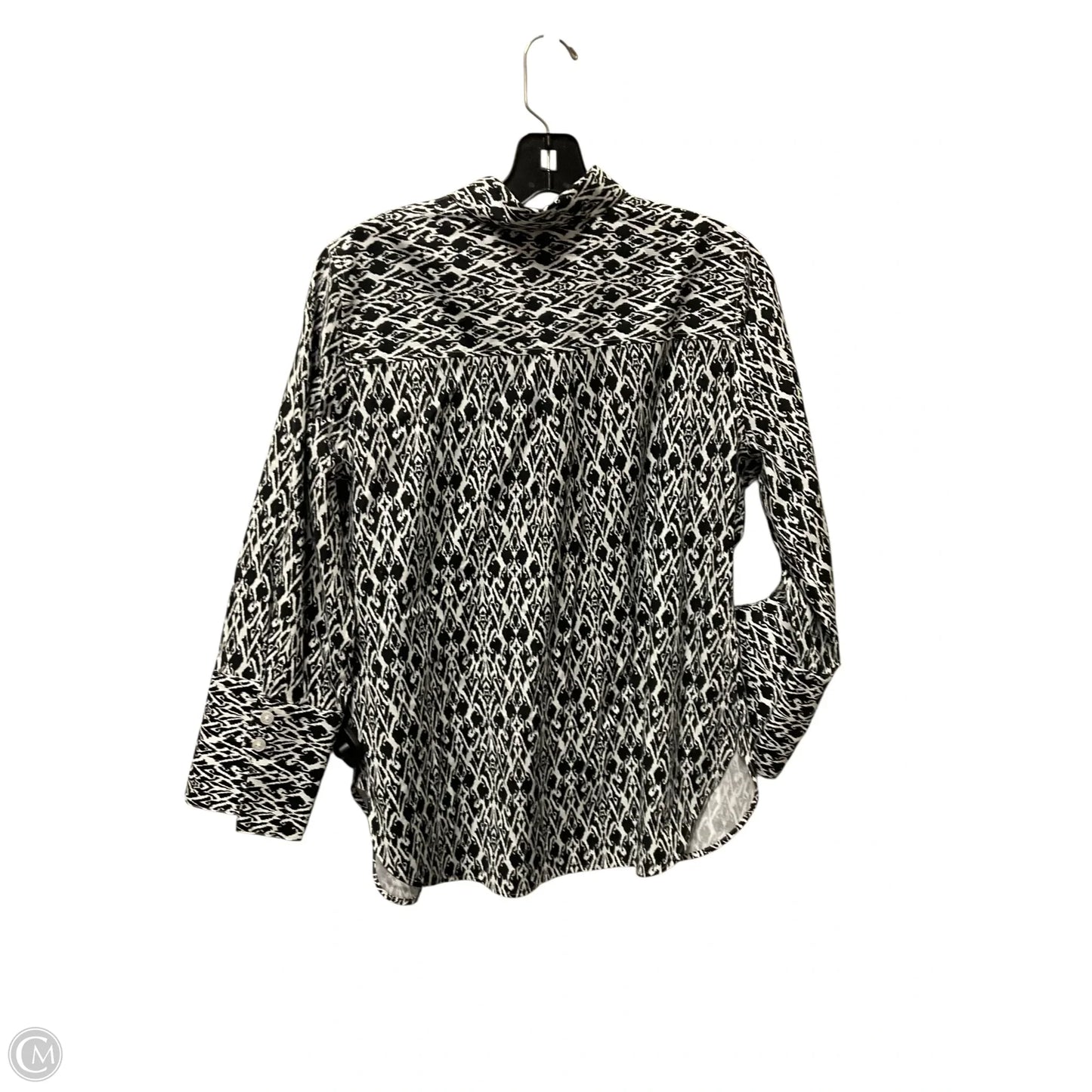 Top Long Sleeve By Chicos In Black, Size: S