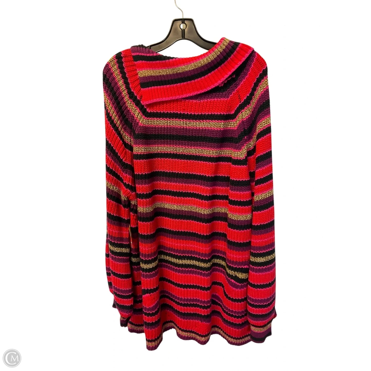 Dress Sweater By Ruby Rd In Striped Pattern, Size: 3x