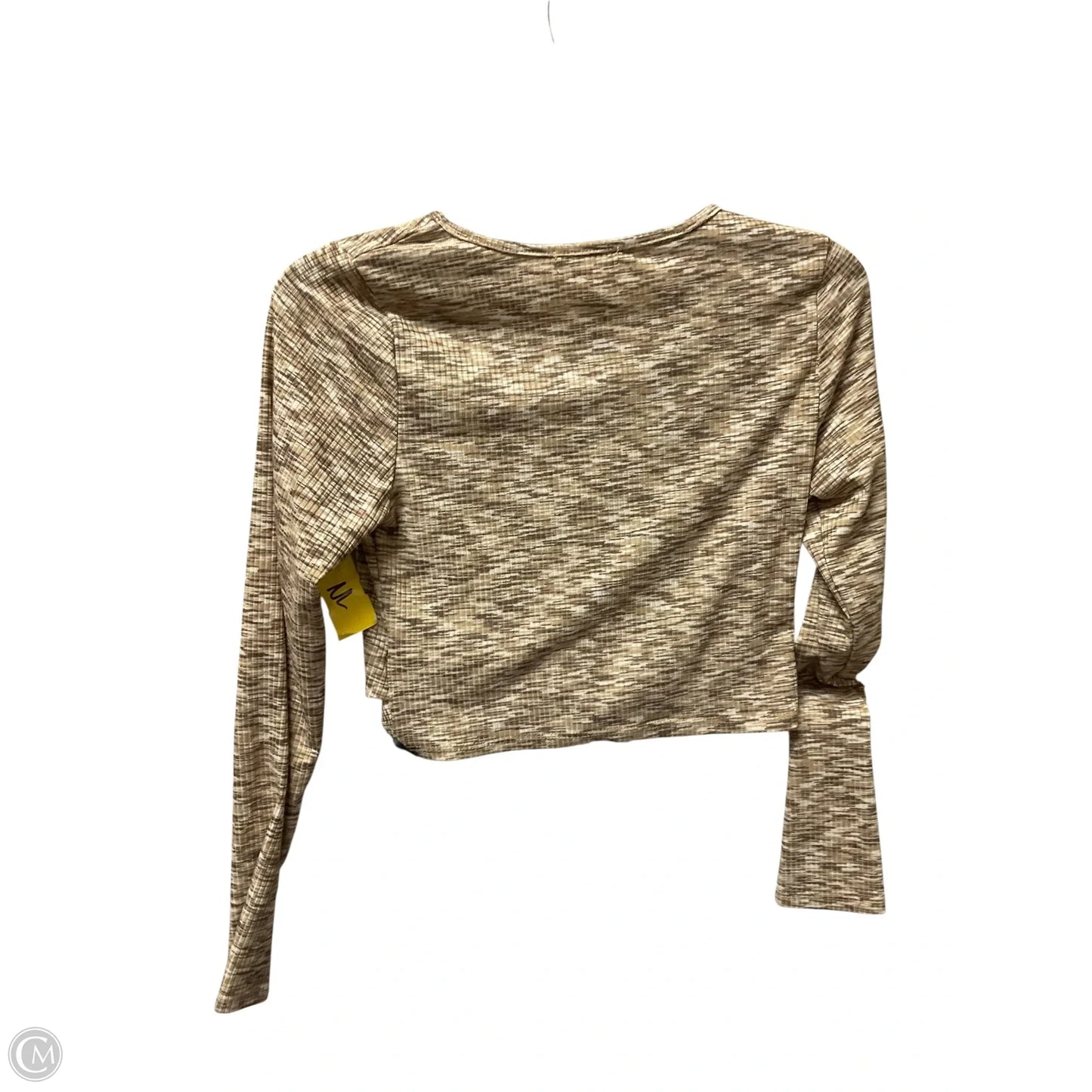 Top Long Sleeve By Altard State In Tan, Size: L