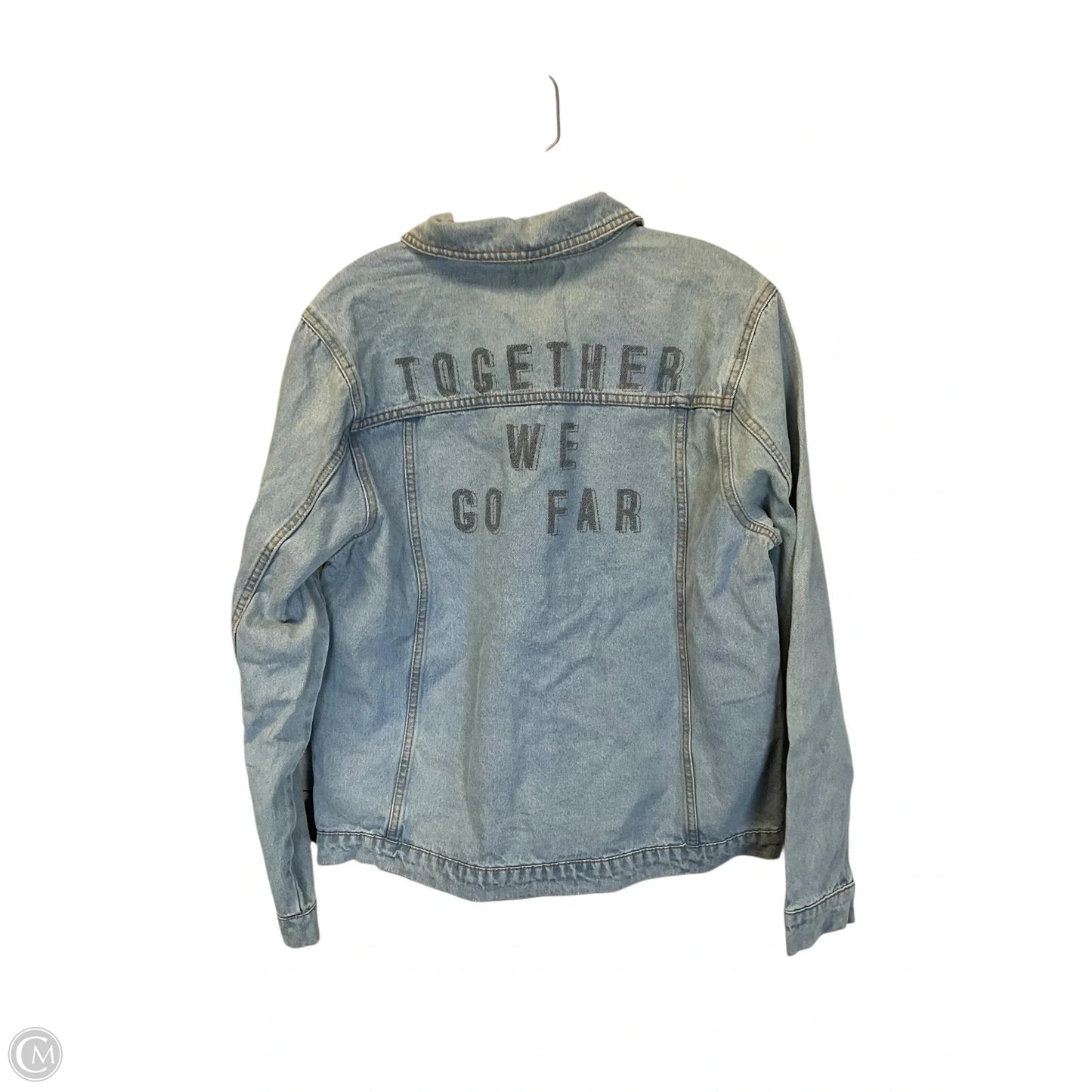 Jacket Denim By Peloton In Blue Denim, Size: M