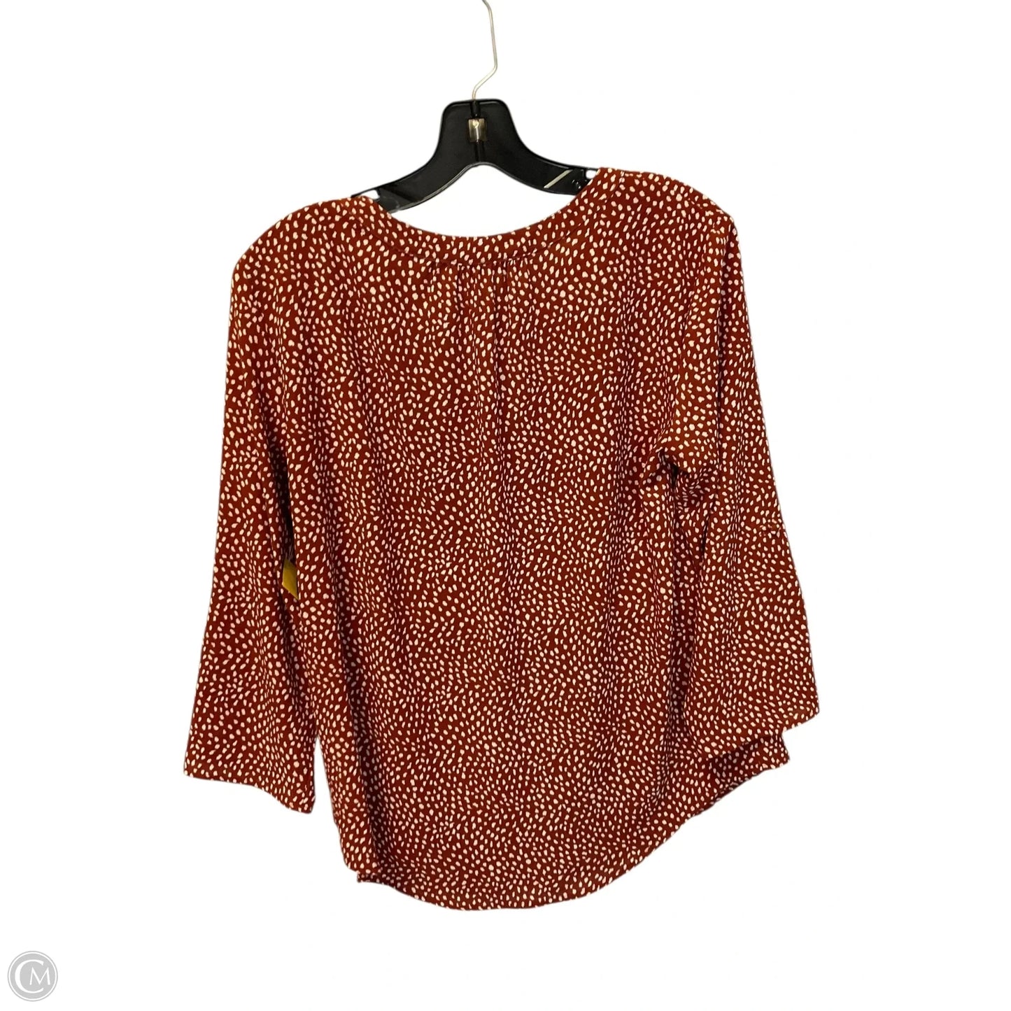 Top Long Sleeve By 41 Hawthorn In Polkadot Pattern, Size: S