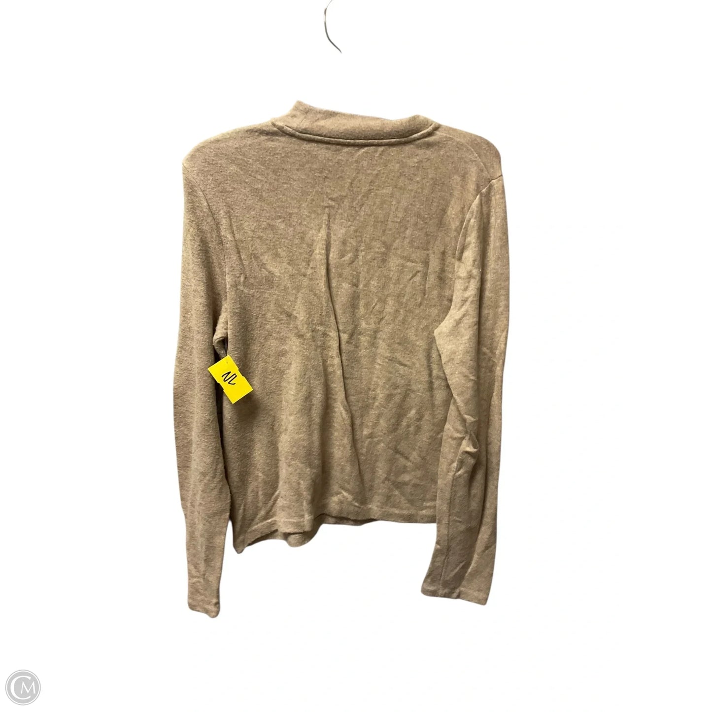 Top Long Sleeve By Vince In Tan, Size: Xl