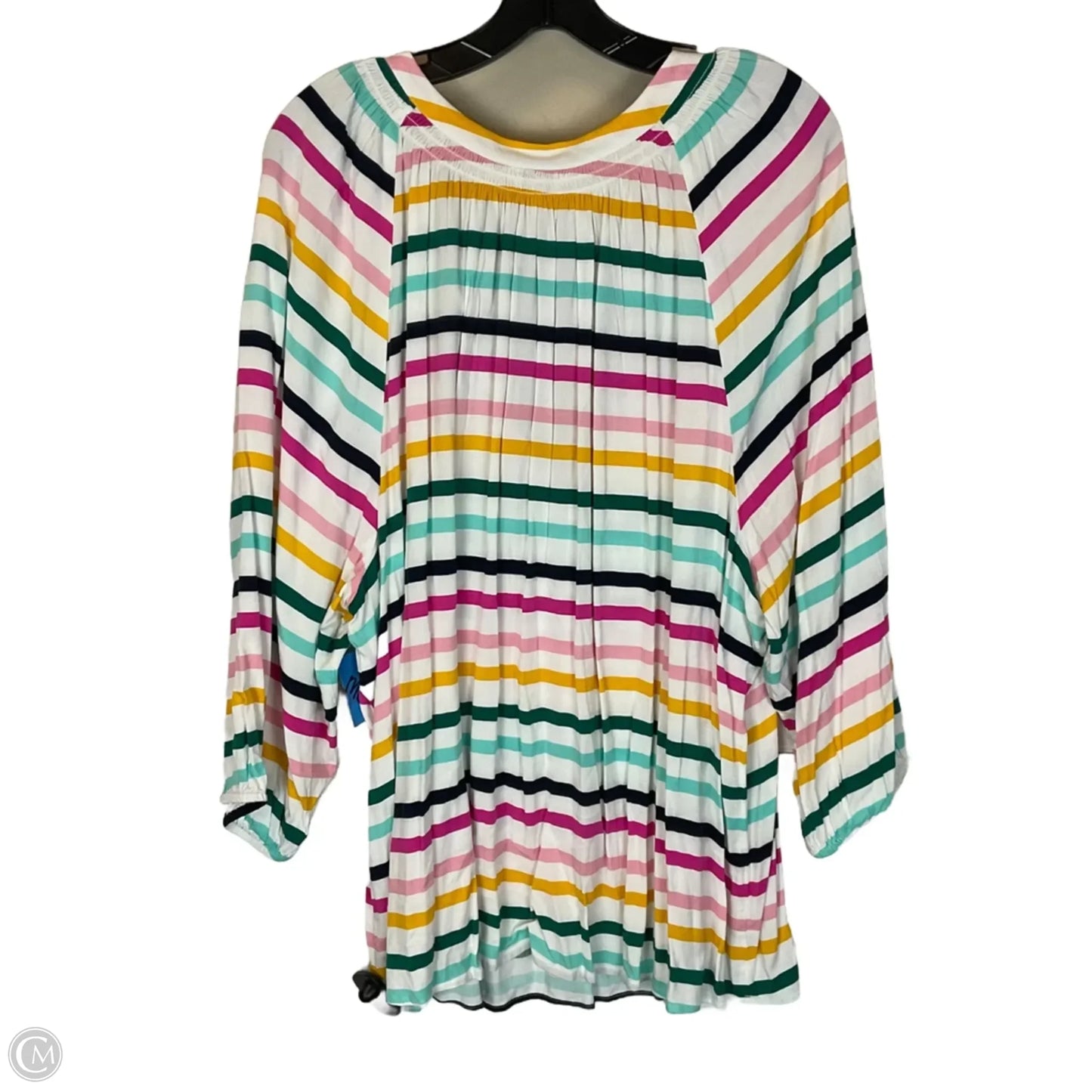 Top Long Sleeve By Crown And Ivy In Striped Pattern, Size: 3x