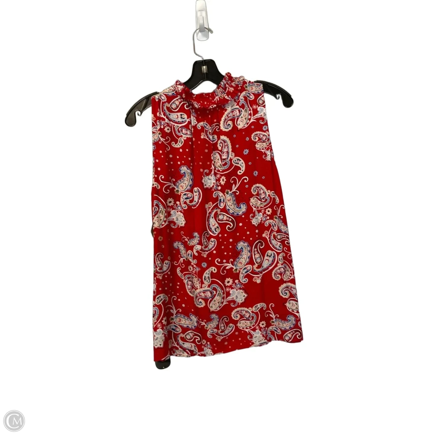 Top Sleeveless Basic By Talbots In Floral Print, Size: M